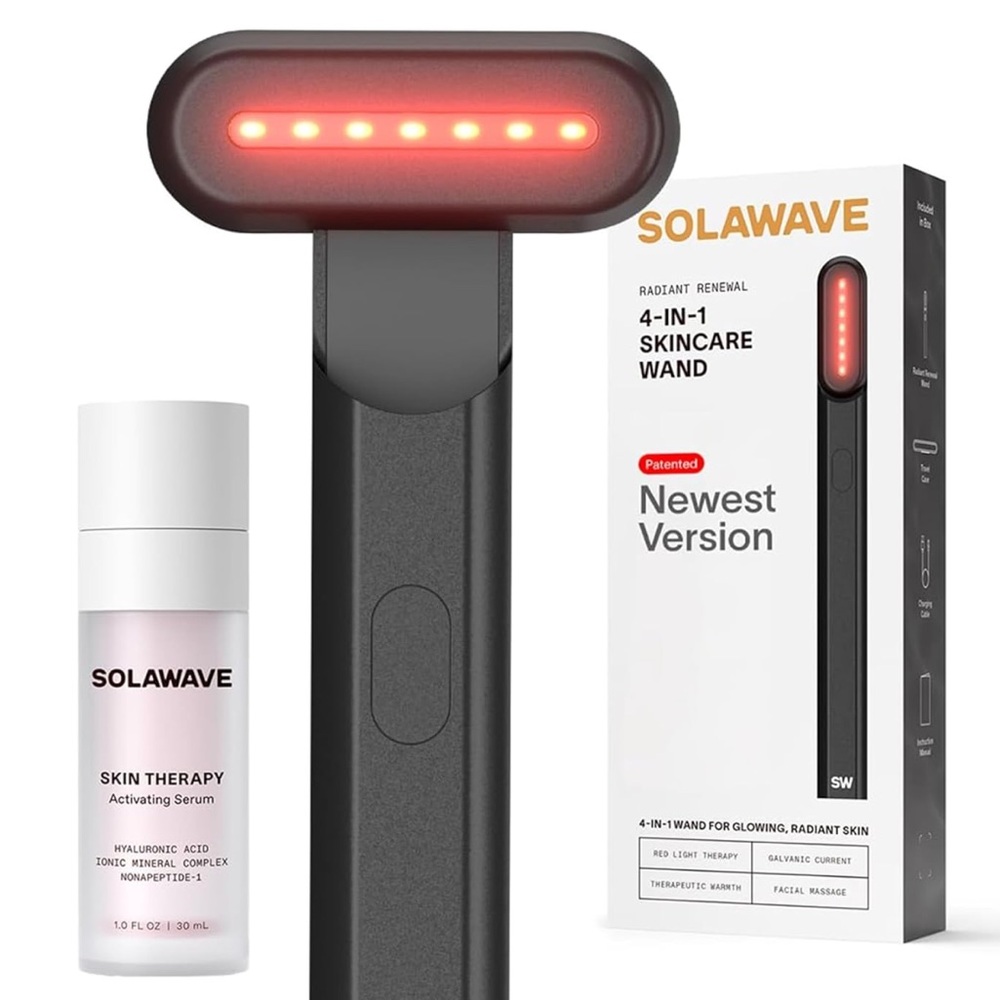 NEW Solawave 4-in-1 Skincare Wand in Matte Black